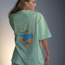 CORSICA Printed Round Neck Oversize T-shirt-image-62