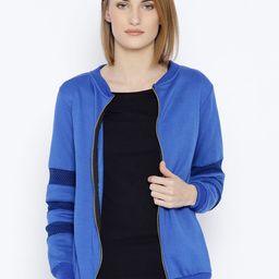Belle Fille Women Blue Solid Sweatshirt-image-55