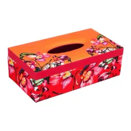 SEJ by Nisha Gupta Multicolor Wooden Tissue Paper Box Holder - Set of 1-11