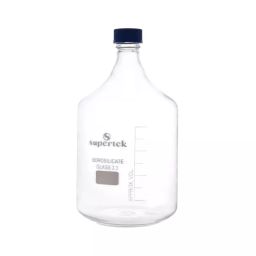 Supertek 5 L Reagent Bottle Long Neck Heavy Duty With Screw Cap and GL-45 Thread, 12.109.5000-12