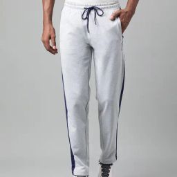 ALCIS Soft Touch Light Grey Slim Fit Athleisure Sports Trackpants-image-39