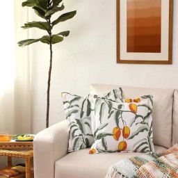 House This Amra White & Rust Cotton Cushion Cover - Set of 2-image-59