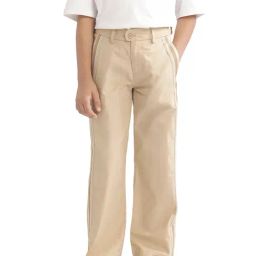 Rare Ones Boys Beige Cotton Solid Trousers-image-93