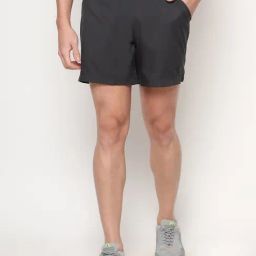 Dida Black Polyster Regular Fit Solid Shorts-picture-42