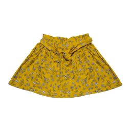 Gini & Jony Kids Yellow Floral Print Skirt-image-101