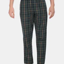 U.S. Polo Assn. Green & Navy Regular Fit Checks Nightwear Pyjamas-image-34