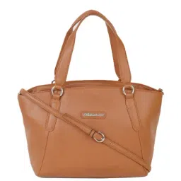 BELLADAMA Rosa Tan Solid Medium Handbag-22