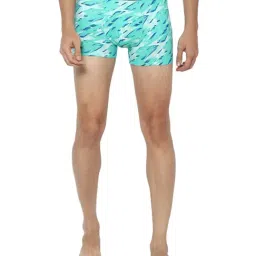 Peter England Elite Blue Cotton Printed Trunks-picture-41