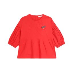 Elle Kids Red Solid Top-image-86