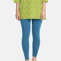 Dollar Missy Ocean Blue Cotton Leggings-image-98