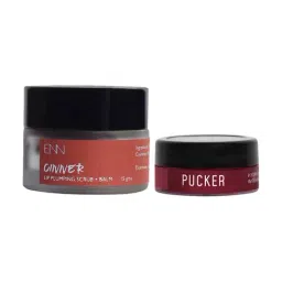 ENN Pucker Lip Balm Mini & Cinner Cinnamon Lip Scrub Cum Balm Combo Kit-40