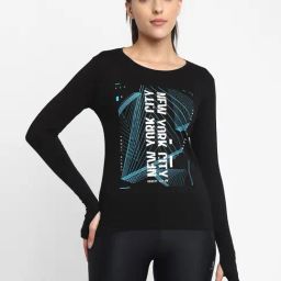 Appulse Black Printed Slim Fit Cotton T-Shirt-image-53