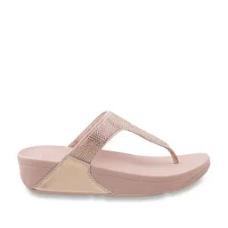 FitFlop Women's Rose Gold Thong Wedges-image-48