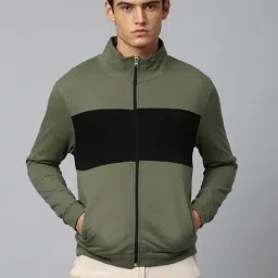 Dennis Lingo Multi Regular Fit Colour Block Sweatshirts-11