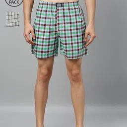 Levis Men Pack of 2 Pure Cotton Checked Boxers-image-55