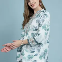 Winza Designer Blue Printed Tunic image 2