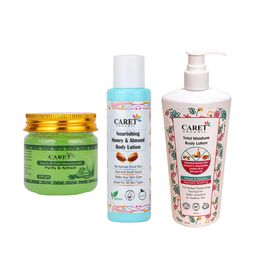 CARET ORGANIC Neem & Tulsi Aloevera Gel, Honey-Almond Body Lotion & Total Moisture Lotion-41