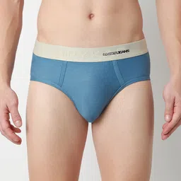 UnderJeans by Spykar Mid-Rise Ultra-Soft Label Free Basic Brief -UJNPBS067MDDXBLUE-picture-15