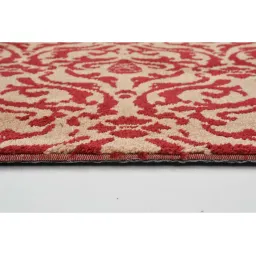 Presto Red & Beige Polyester Carpet image 5