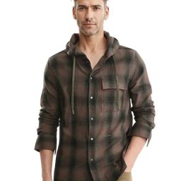 Rare Rabbit Olive Oversized Checks Shirt-image-42