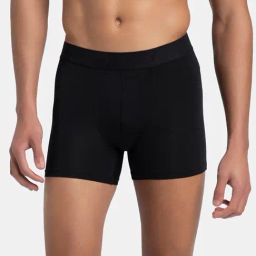 Jockey Life Black Microfibre Regular Fit Solid Trunks-image-36