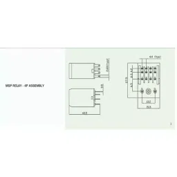 Salzer Relay M SERIES - MSP 48V DC 4 Pole, MSP 4P 48 (Pack of 20) image 4