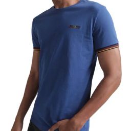 Antony Morato Blue Cotton Slim Fit T-Shirt-image-36