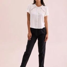 Go Colors! Black Solid Pants-image-51