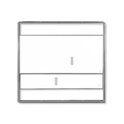 Alkosign 2400x3600mm Porcelain Ceramic White Manual Up Down Board with Dry Wipe Marker AUD M C240360-0