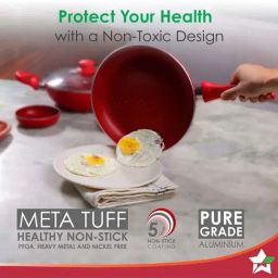 Wonderchef Royal Velvet Non-stick Induction Bottom 5 Pcs Cookware Set image 3
