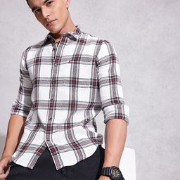 WROGN Opaque Checked Casual Shirt-image-11
