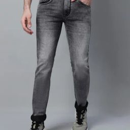 Cantabil Black Denim Regular fit Solid Jeans-image-61