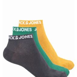Jack & Jones Sunflower Cotton Ankle Length Socks - Pair of 3-picture-22