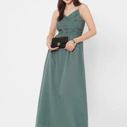 MISH Green Fit & Flare Dress-image-45