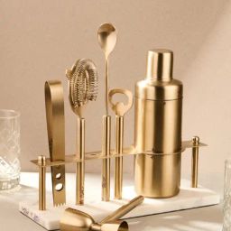 Fabindia Aakarsh Brass Metal Bar Tool - Set of 7-image-87