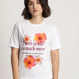 IVOC Women Typography Printed Applique T-shirt-picture-16