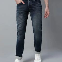Cantabil Blue Denim Regular fit Solid Jeans-image-9