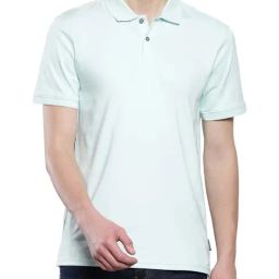 Calvin Klein Blue Glass Cotton Regular Fit Polo T-Shirt-image-71