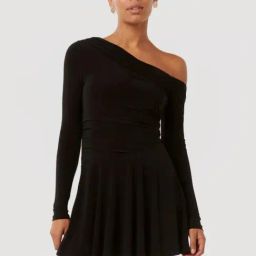 Elise Jersey Twist Mini Dress-image-53