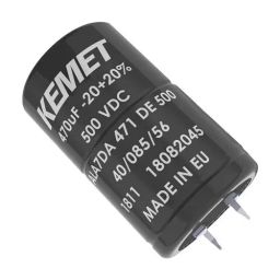 Kemet Snap In / Screw Terminal Aluminium Electrolytic Capacitor 270µf, 400V, Alu Elec, Snap-In, ALA8DA271CC400-image-39