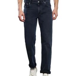 Calvin Klein Blue Black Cotton Slim Fit Jeans-picture-45