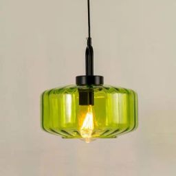 Whispering Homes Dragon Fly Glass Pendant Lamp - Green-image-34