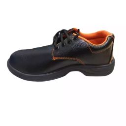 SAFE WORK Steel Toe Safety Shoes PVC Sole Low Ankle Black Synthetic Leather Size UK 11, Steel-image-60