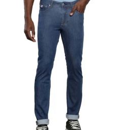 Calvin Klein Dark Blue Cotton Slim Fit Jeans-picture-49