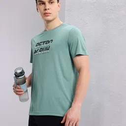 HRX by Hrithik Roshan Typography Printed Detail Regular Fit Rapid-Dry Running T-shirt-image-97
