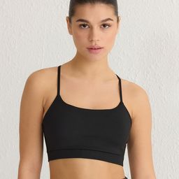 Trendyol Siyah Women Medium Coverage Non Padded Workout Bra-picture-7