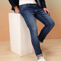 Mast & Harbour Men Straight Fit High-Rise Light Fade Stretchable Jeans-picture-21