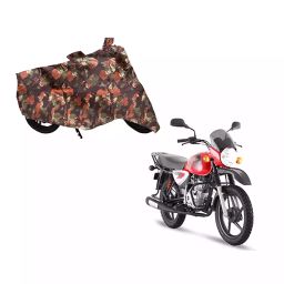Auto Pearl Waterproof Two Wheeler Cover For Bajaj Boxer BM 150 (Green & Multi Color)-image-29