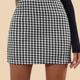 DIMPY GARMENTS Women Printed Slip-On Straight Pencil Mini Skirt-image-39