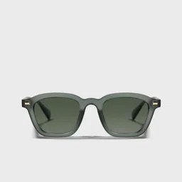 SAM & MARSHALL Unisex Square Sunglasses with UV Protected Lens DARIO_GREEN_2703 image 2